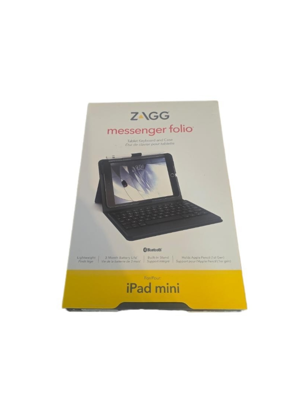 Zagg Messenger Folio Keyboard Case for iPad mini - Black